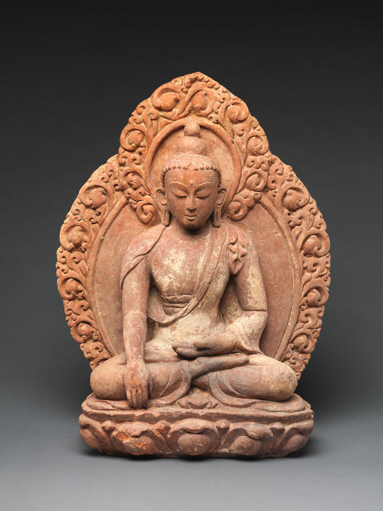 Akshobhya, the Buddha of the Eastern Pure Land,” 16th–17th century, terracotta, Nepal, The Metropolitan Museum of Art. https://www.metmuseum.org/art/collection/search/38439